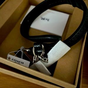 Coach Leather Dog Collar. New with tags. Size small.